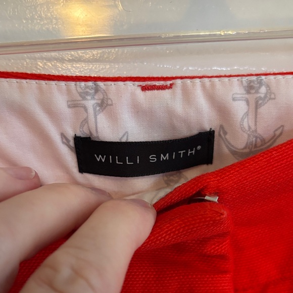 Willi Smith Poppy Red Boot Cut Pants Size 8 EUC - Picture 2 of 11